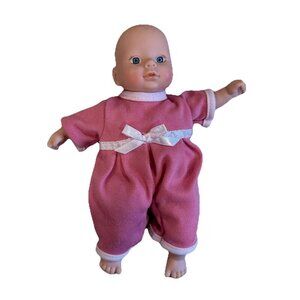 Circo Cititoy Mini baby doll 8" pink  pj outfit soft body Target Blue Eyes